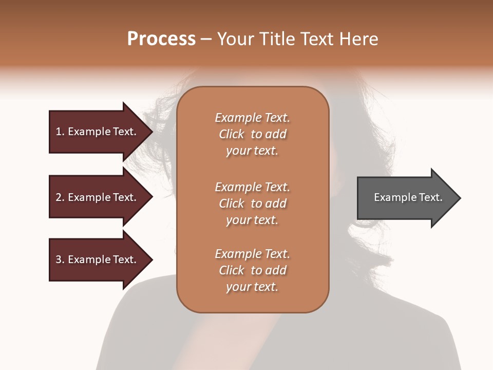 Portrait Of A Lovely Asian Business Woman PowerPoint Template