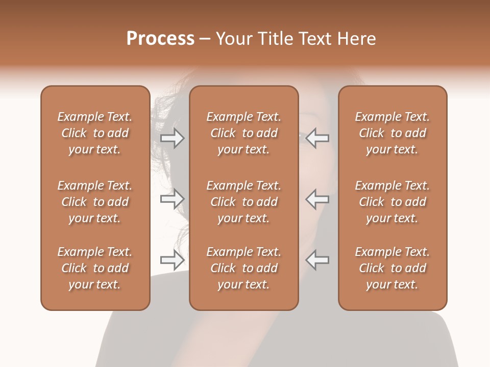 Portrait Of A Lovely Asian Business Woman PowerPoint Template