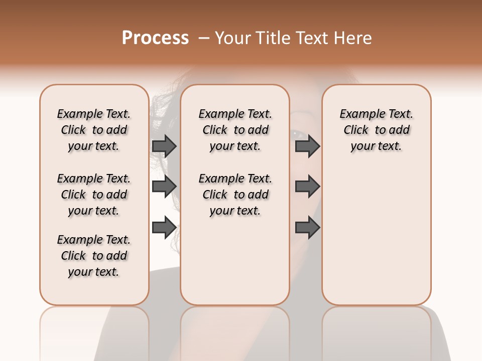 Portrait Of A Lovely Asian Business Woman PowerPoint Template