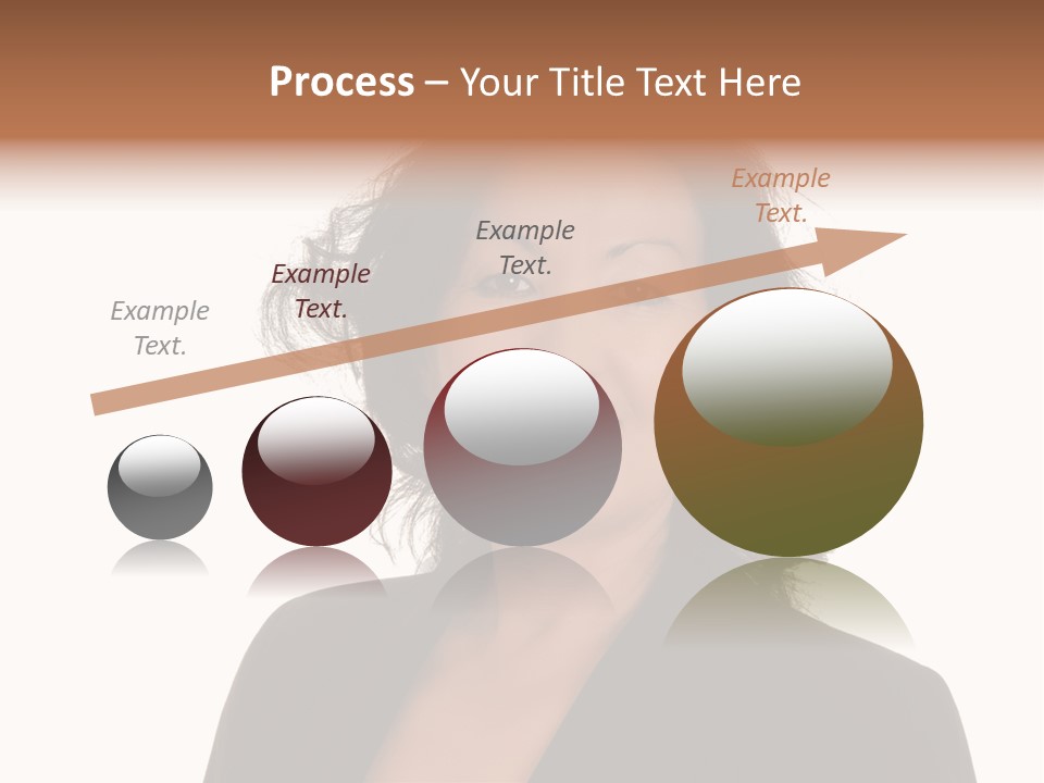 Portrait Of A Lovely Asian Business Woman PowerPoint Template