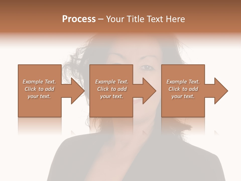 Portrait Of A Lovely Asian Business Woman PowerPoint Template