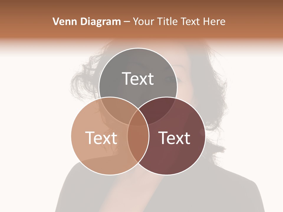 Portrait Of A Lovely Asian Business Woman PowerPoint Template