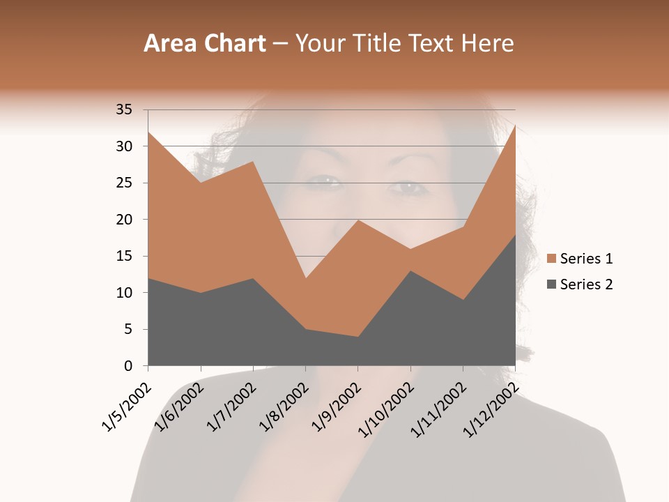 Portrait Of A Lovely Asian Business Woman PowerPoint Template