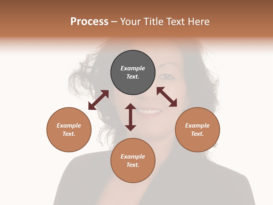 Portrait Of A Lovely Asian Business Woman PowerPoint Template