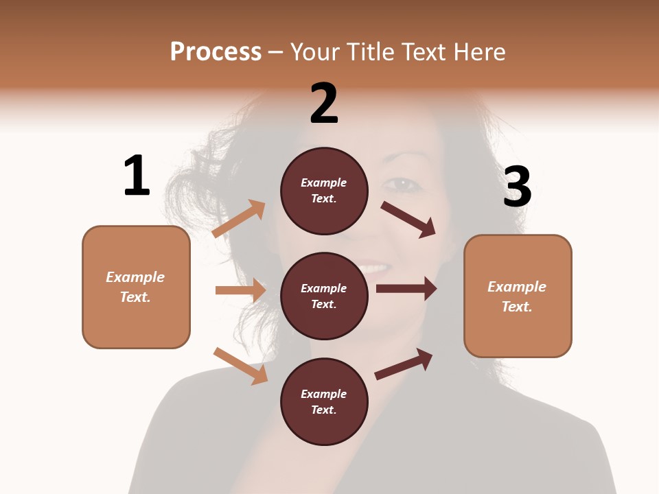 Portrait Of A Lovely Asian Business Woman PowerPoint Template