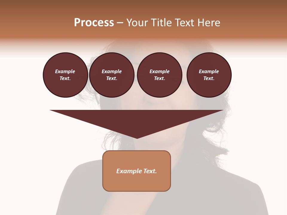 Portrait Of A Lovely Asian Business Woman PowerPoint Template