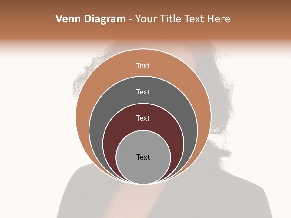 Portrait Of A Lovely Asian Business Woman PowerPoint Template