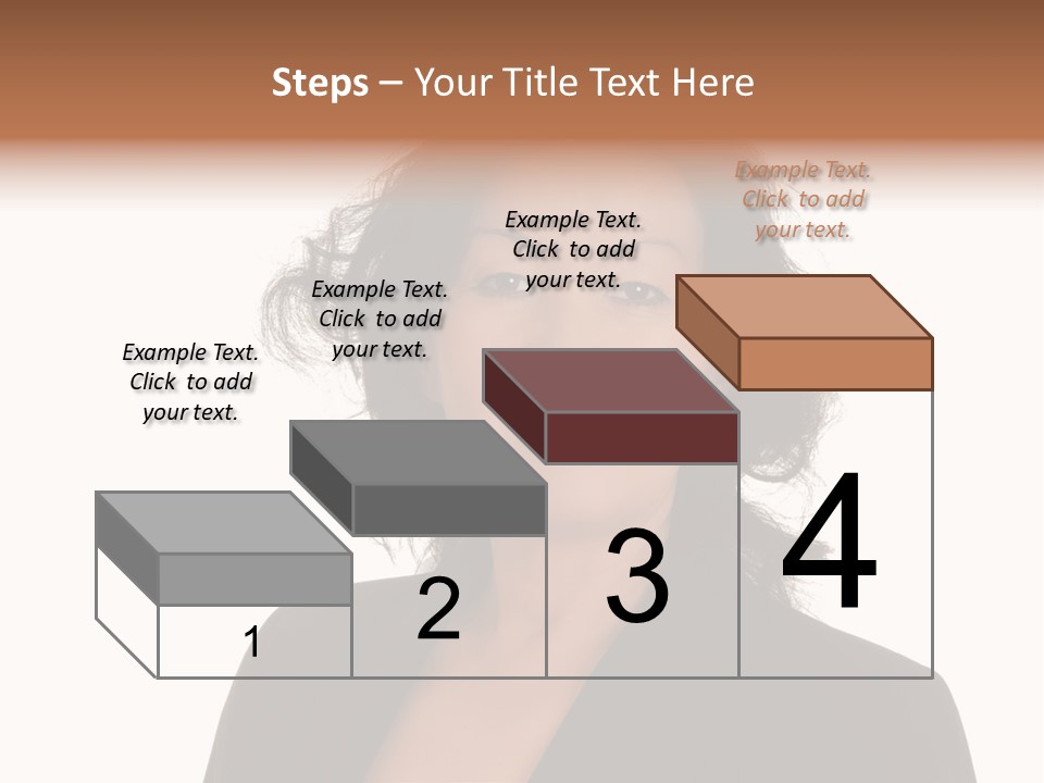 Portrait Of A Lovely Asian Business Woman PowerPoint Template