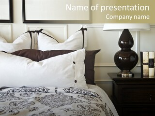 Beautiful Luxurious Bedroom PowerPoint Template