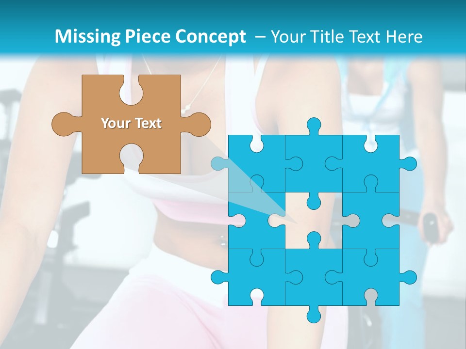 Girls Cycling And Working Out At The Gym PowerPoint Template