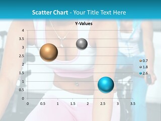 Girls Cycling And Working Out At The Gym PowerPoint Template