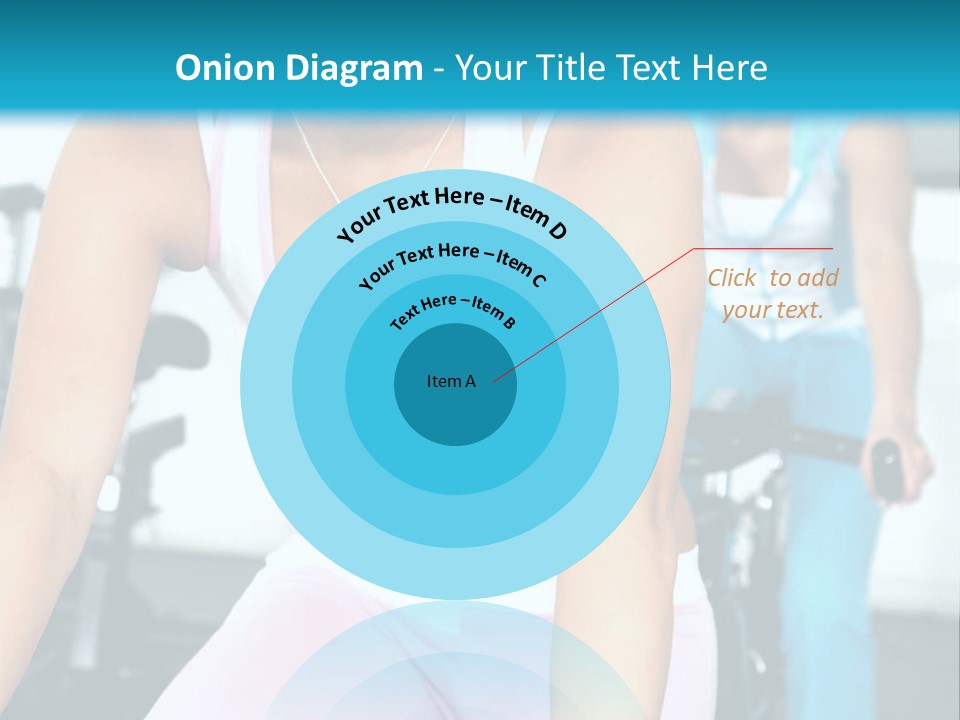 Girls Cycling And Working Out At The Gym PowerPoint Template