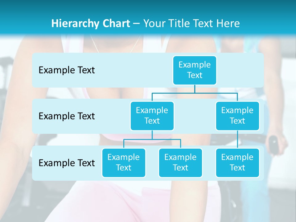 Girls Cycling And Working Out At The Gym PowerPoint Template