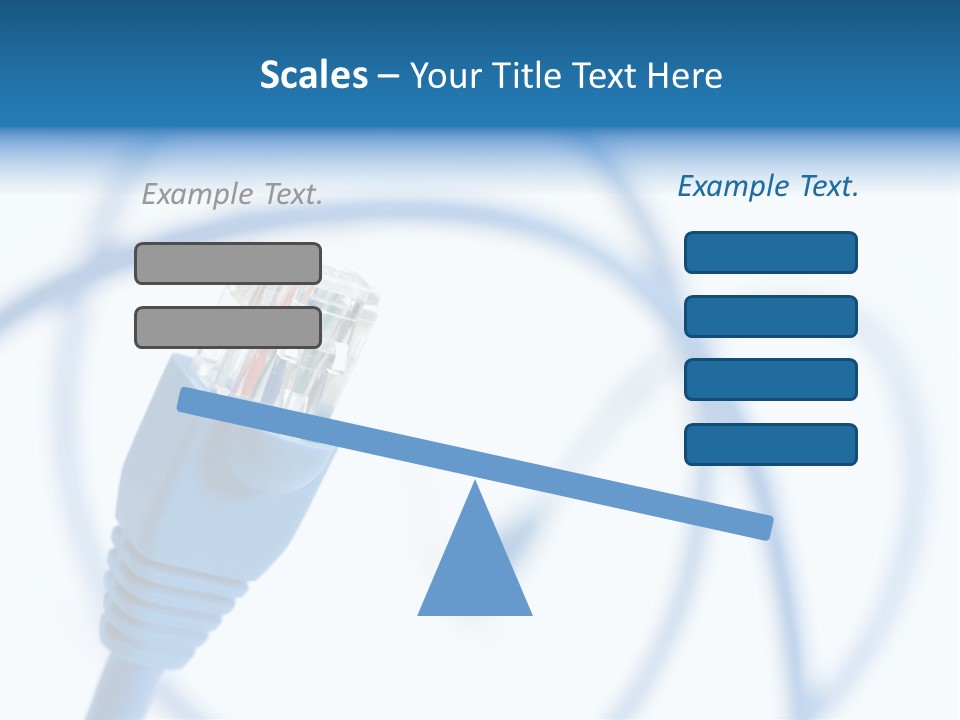 Macro Shot Of Network Connection Plug Rj-45 PowerPoint Template