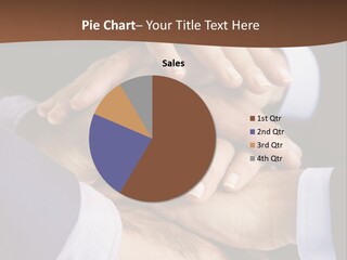 Business People Putting Their Hands On Top Of Each Other PowerPoint Template