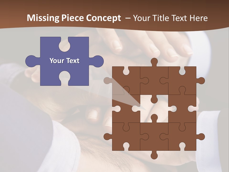 Business People Putting Their Hands On Top Of Each Other PowerPoint Template