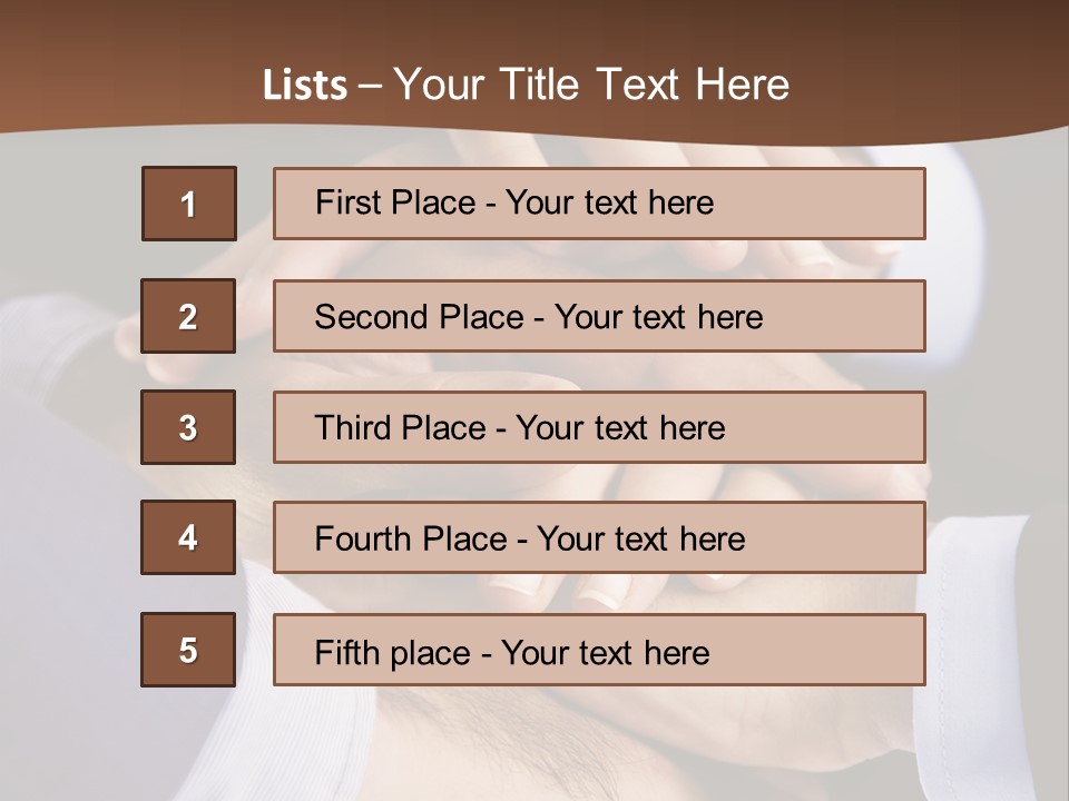 Business People Putting Their Hands On Top Of Each Other PowerPoint Template