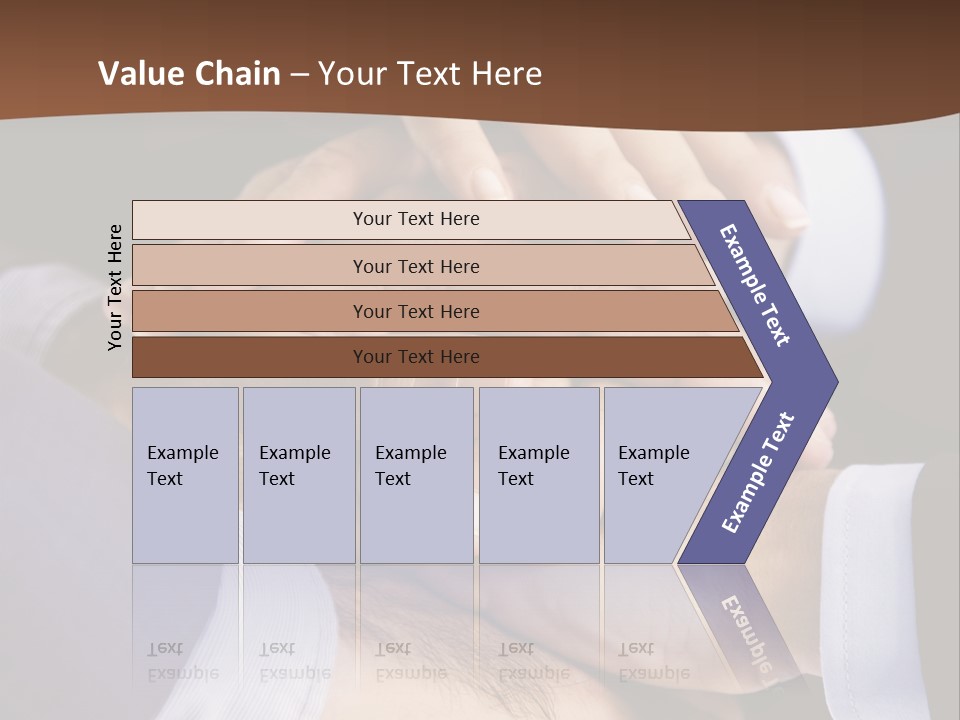 Business People Putting Their Hands On Top Of Each Other PowerPoint Template