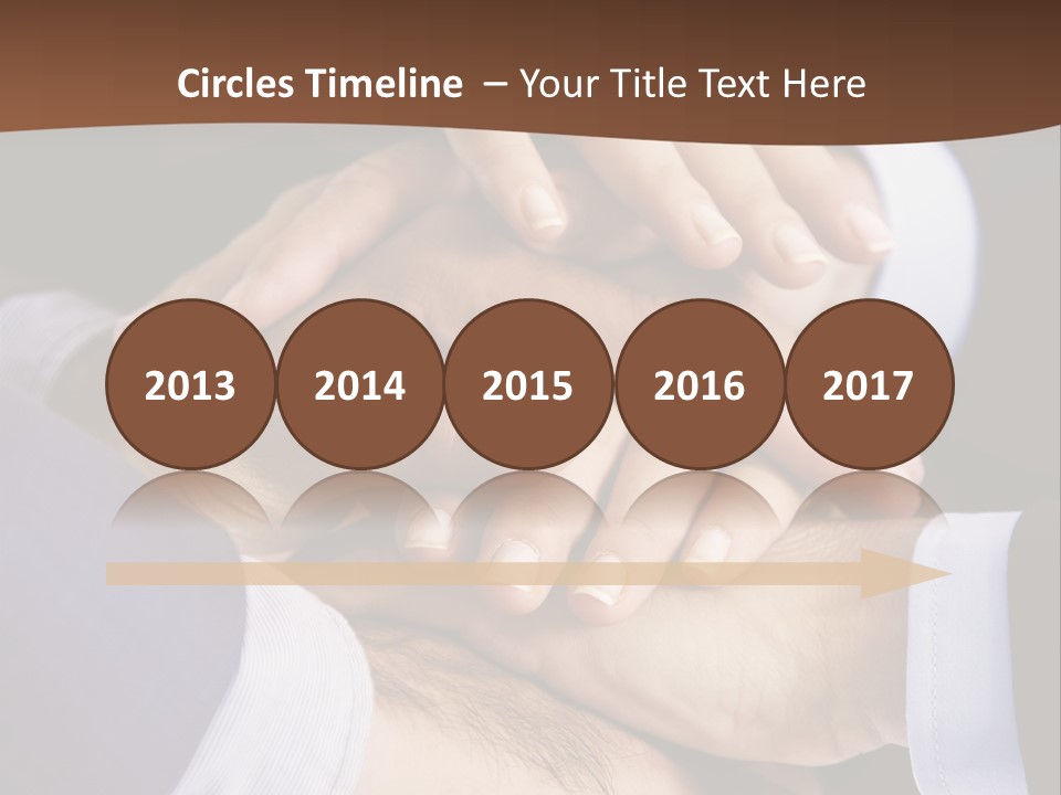 Business People Putting Their Hands On Top Of Each Other PowerPoint Template