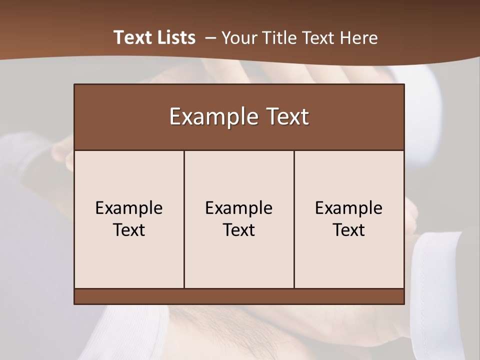 Business People Putting Their Hands On Top Of Each Other PowerPoint Template