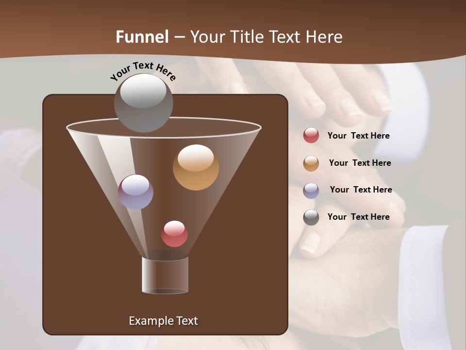 Business People Putting Their Hands On Top Of Each Other PowerPoint Template