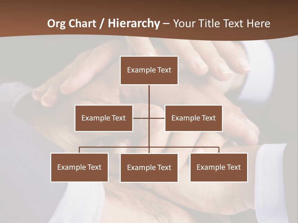 Business People Putting Their Hands On Top Of Each Other PowerPoint Template