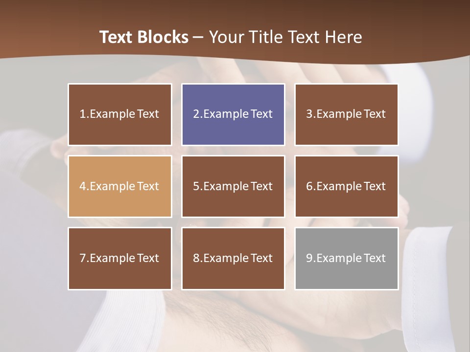 Business People Putting Their Hands On Top Of Each Other PowerPoint Template