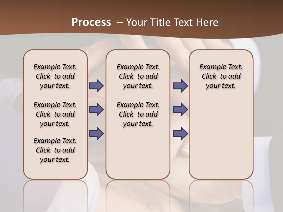 Business People Putting Their Hands On Top Of Each Other PowerPoint Template