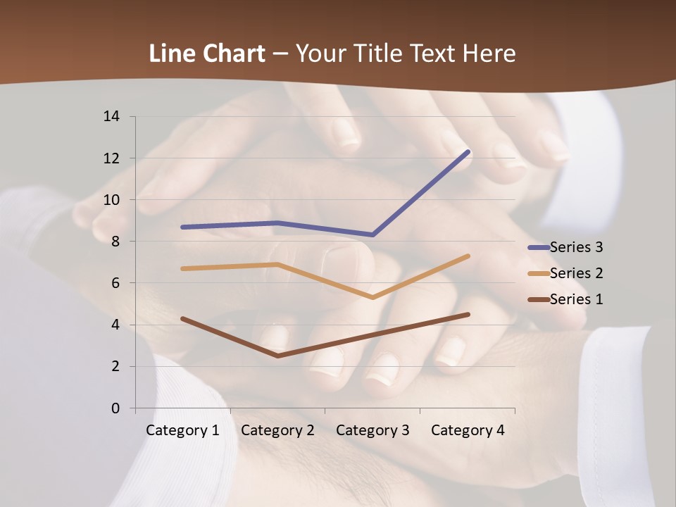 Business People Putting Their Hands On Top Of Each Other PowerPoint Template