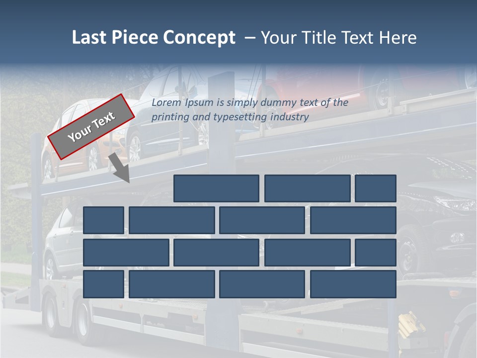 Car Carrier Truck Deliver New Auto Batch To Dealer PowerPoint Template