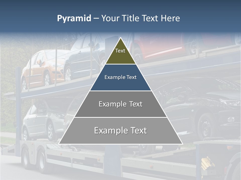 Car Carrier Truck Deliver New Auto Batch To Dealer PowerPoint Template