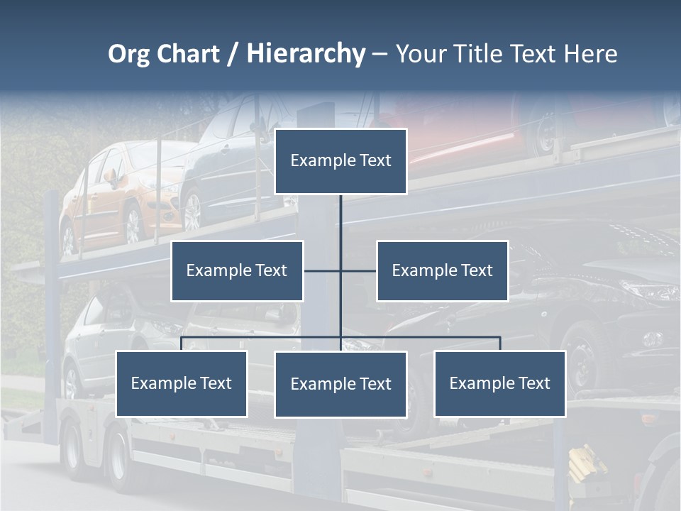 Car Carrier Truck Deliver New Auto Batch To Dealer PowerPoint Template