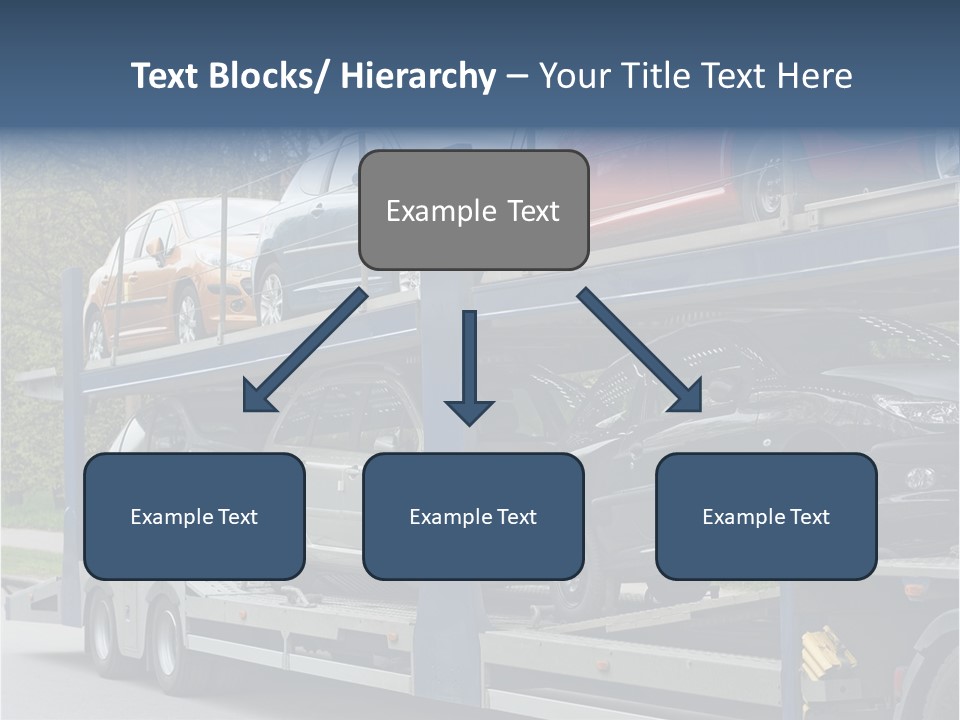 Car Carrier Truck Deliver New Auto Batch To Dealer PowerPoint Template