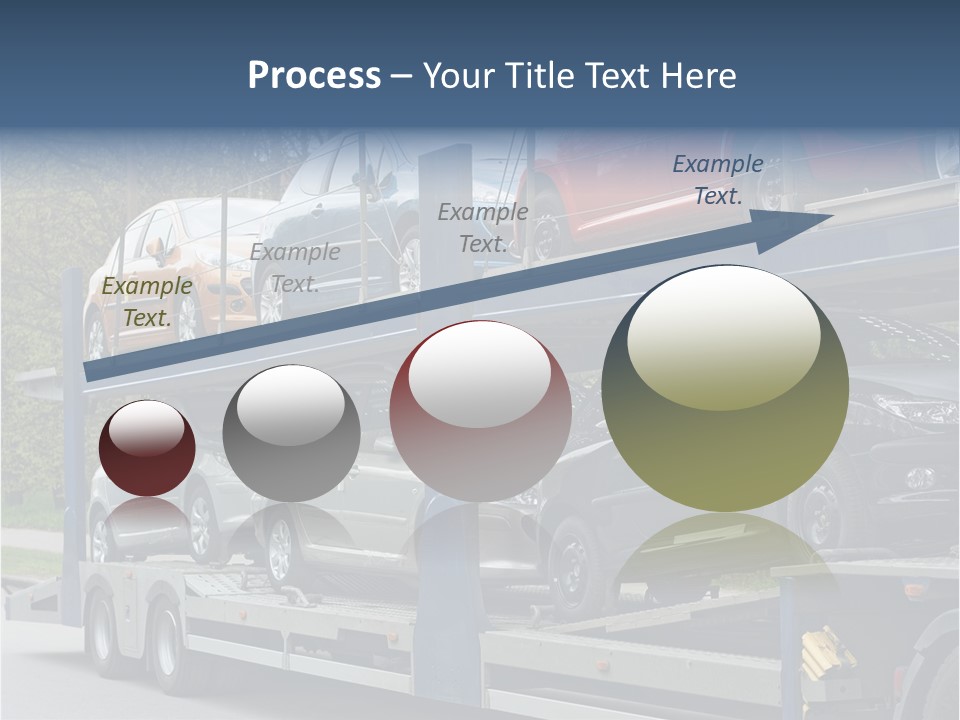 Car Carrier Truck Deliver New Auto Batch To Dealer PowerPoint Template