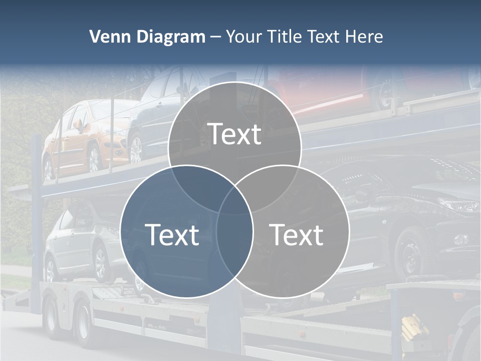 Car Carrier Truck Deliver New Auto Batch To Dealer PowerPoint Template