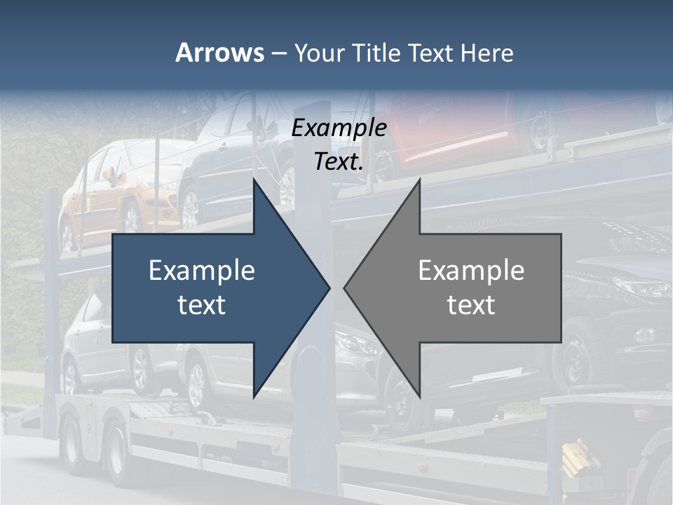 Car Carrier Truck Deliver New Auto Batch To Dealer PowerPoint Template