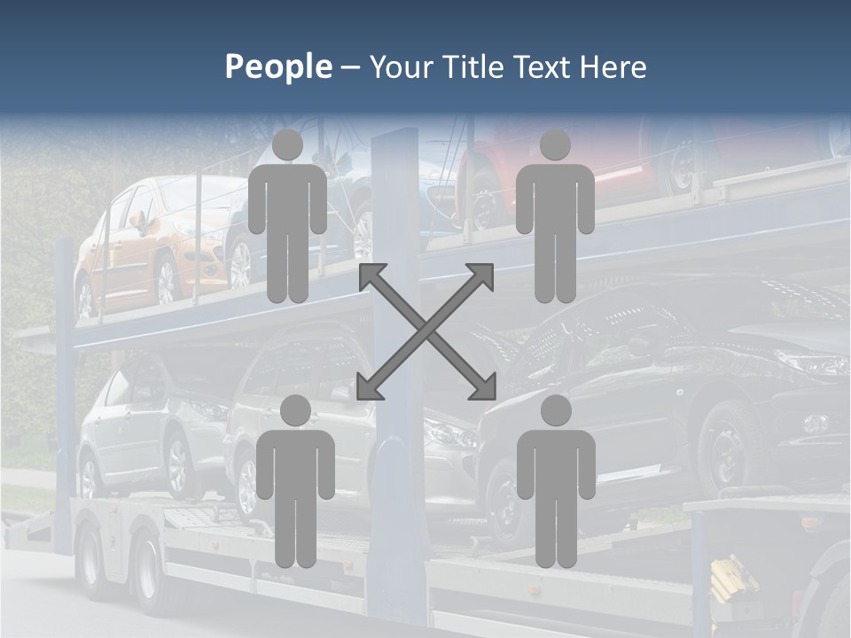 Car Carrier Truck Deliver New Auto Batch To Dealer PowerPoint Template