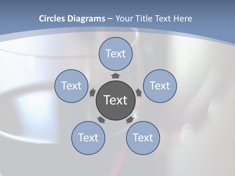 Glass Of Red Wine With Glass And Bottle In Background PowerPoint Template