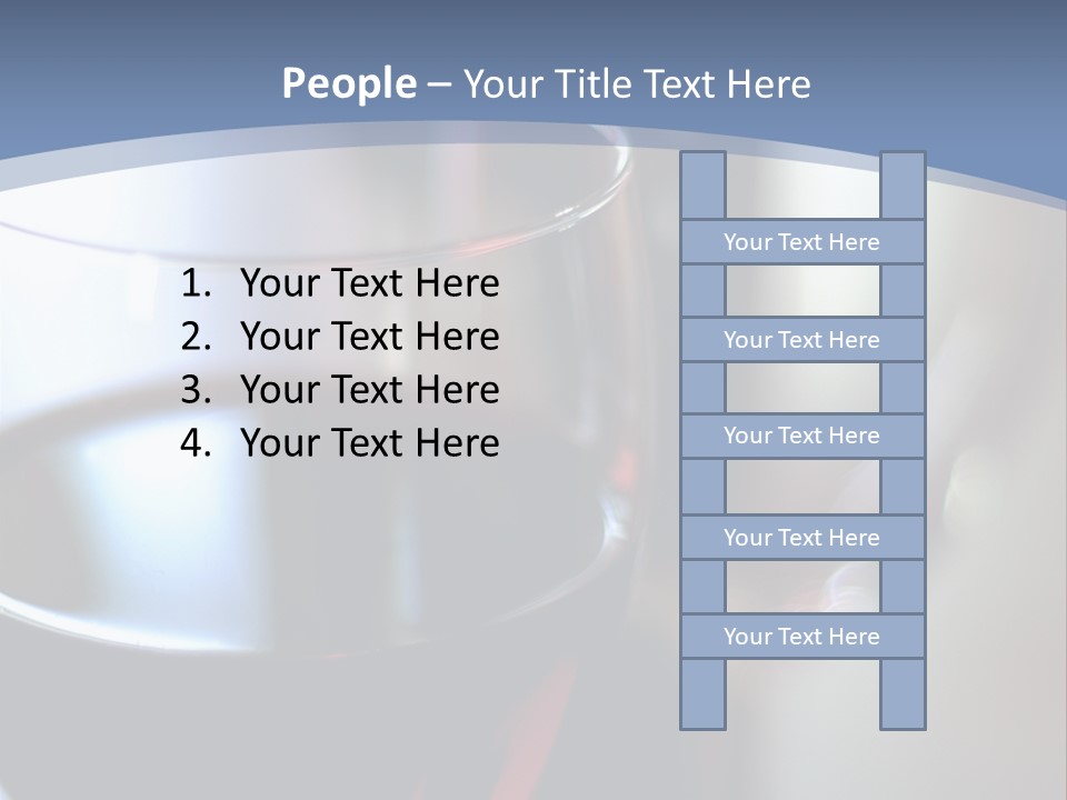 Glass Of Red Wine With Glass And Bottle In Background PowerPoint Template