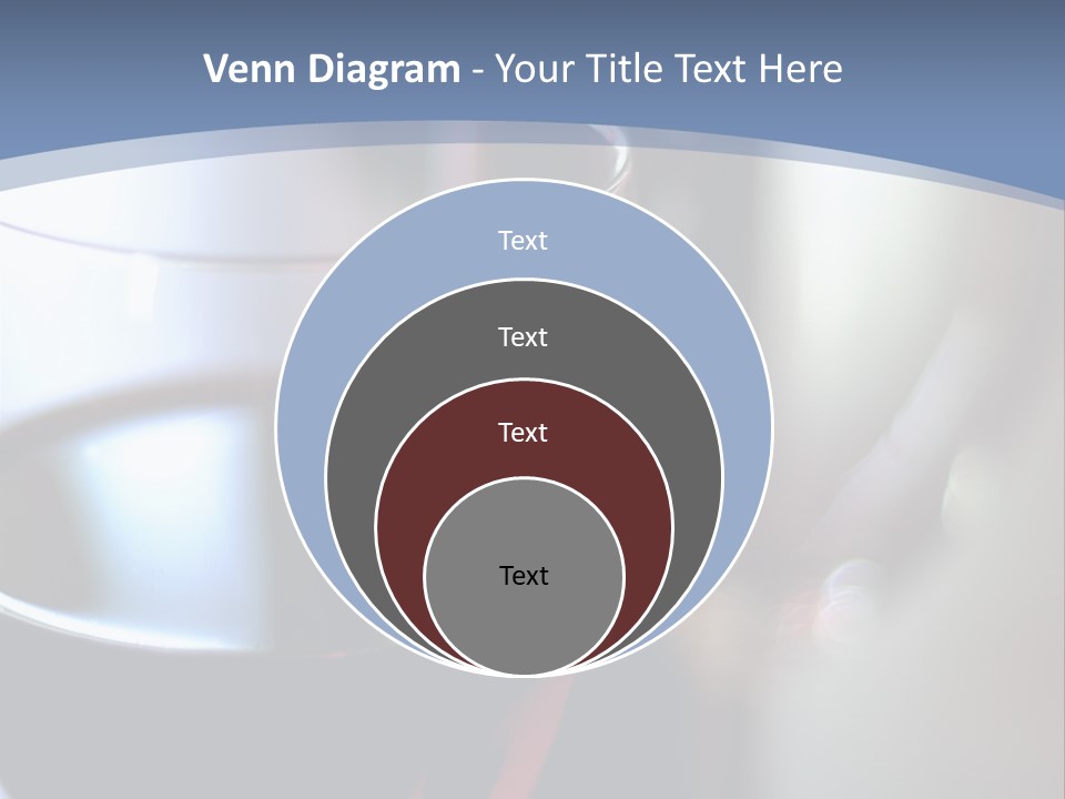 Glass Of Red Wine With Glass And Bottle In Background PowerPoint Template