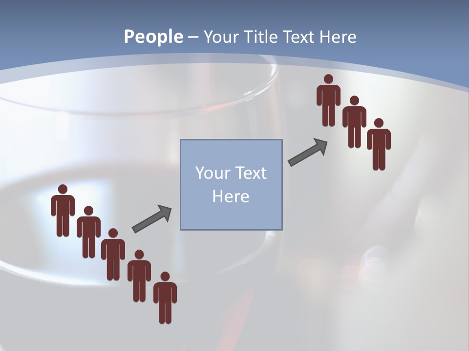 Glass Of Red Wine With Glass And Bottle In Background PowerPoint Template