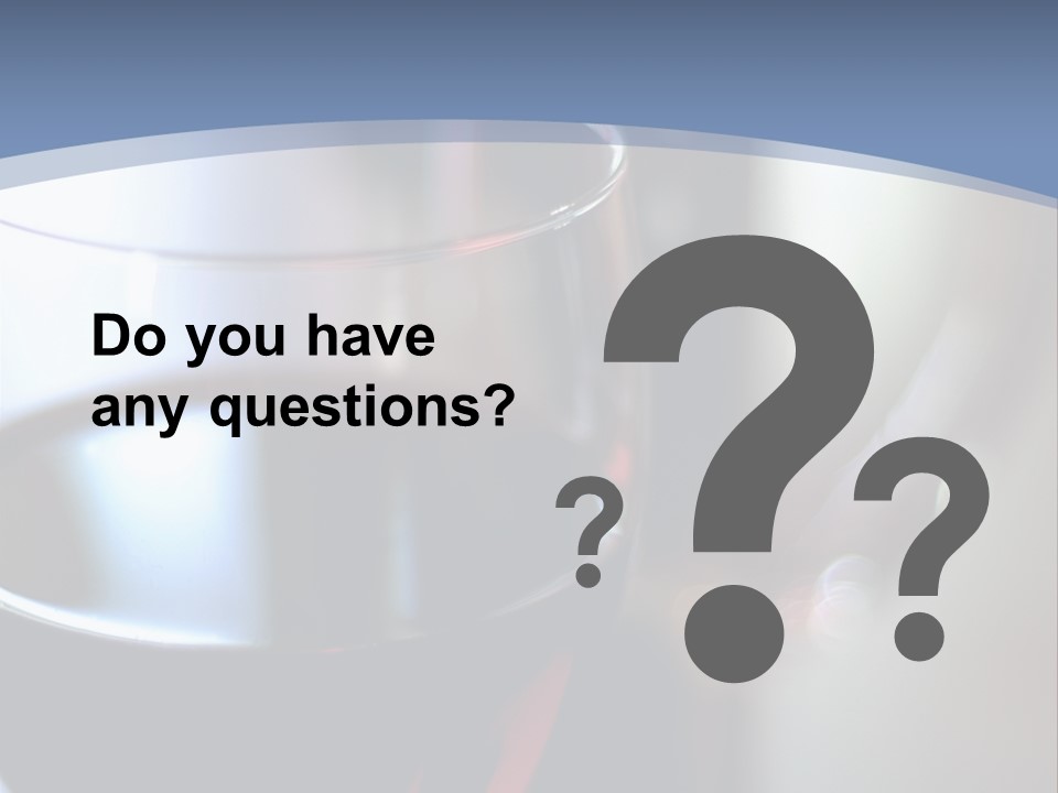 Glass Of Red Wine With Glass And Bottle In Background PowerPoint Template