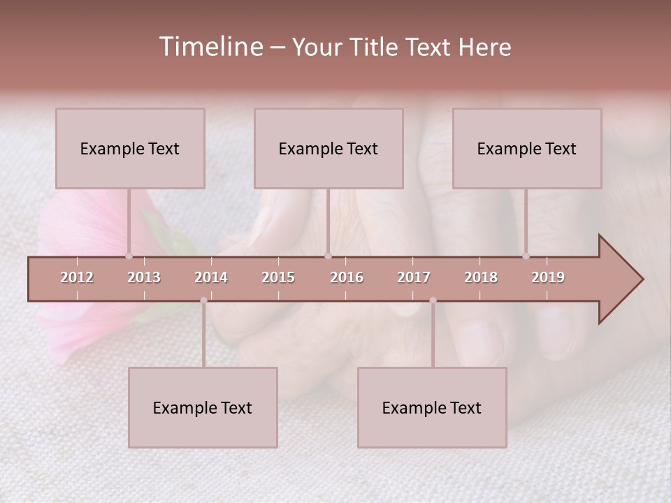 A Person Holding A Pink Flower With Their Hands PowerPoint Template