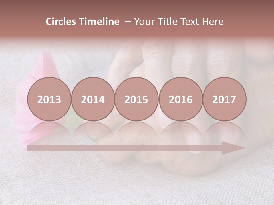 A Person Holding A Pink Flower With Their Hands PowerPoint Template