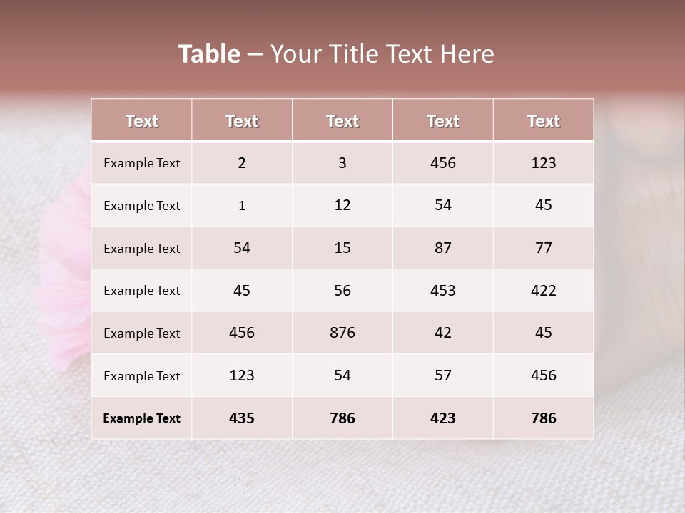 A Person Holding A Pink Flower With Their Hands PowerPoint Template