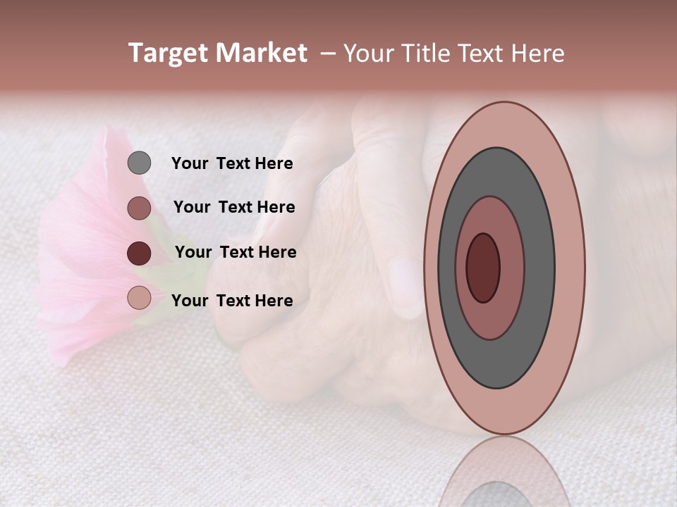 A Person Holding A Pink Flower With Their Hands PowerPoint Template