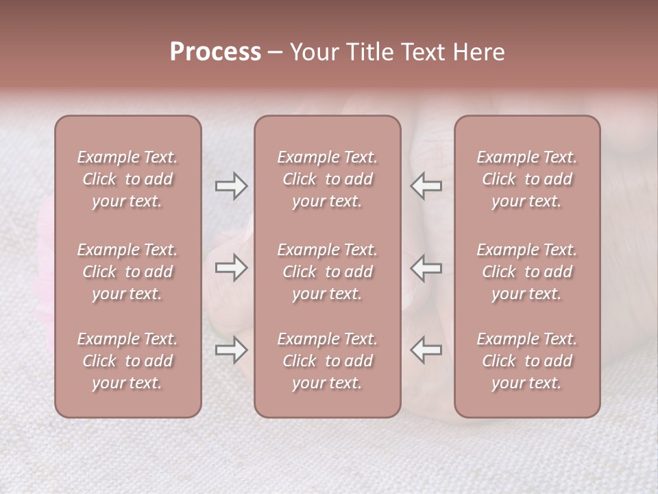 A Person Holding A Pink Flower With Their Hands PowerPoint Template