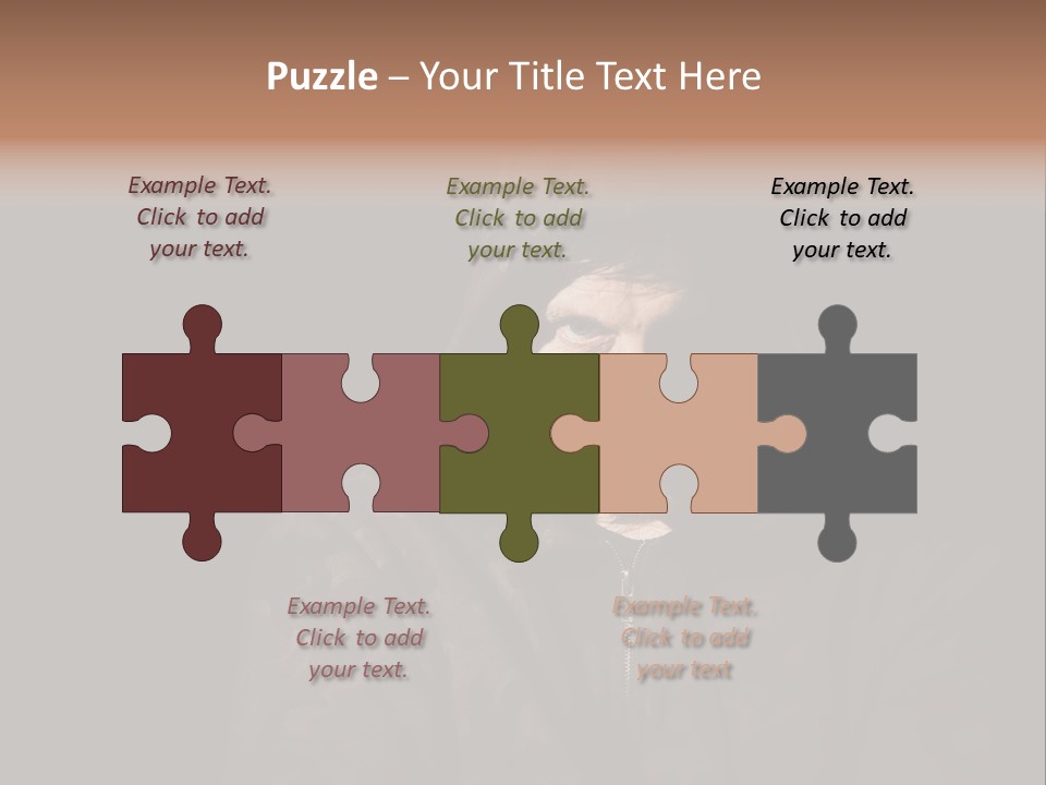 Dark And Moody Portrait Of A Menacing Male PowerPoint Template