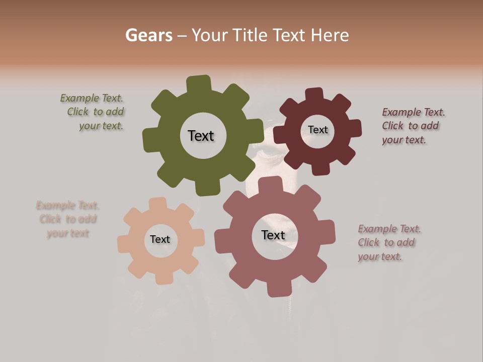 Dark And Moody Portrait Of A Menacing Male PowerPoint Template