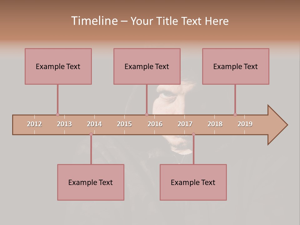 Dark And Moody Portrait Of A Menacing Male PowerPoint Template